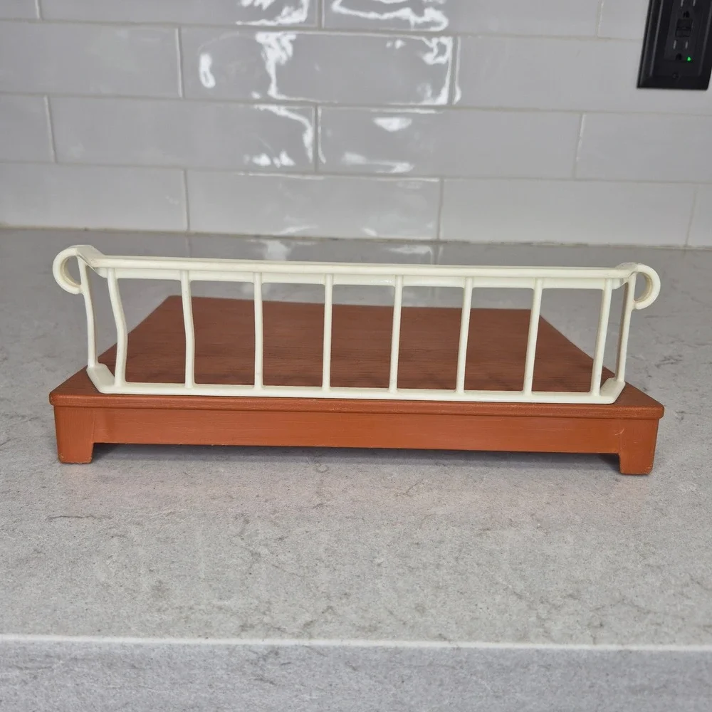 Little Tikes Blue Roof Dollhouse Replacement Pull Slide Out Deck Railing Brown